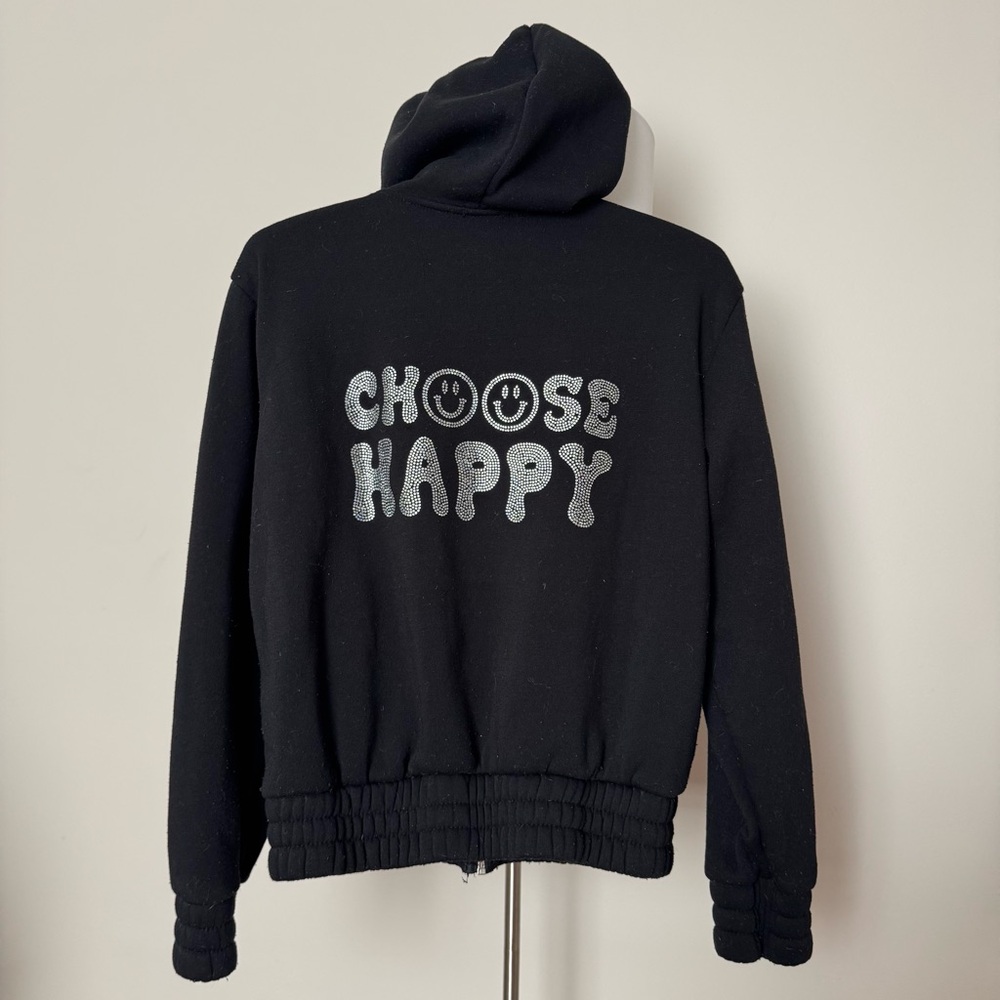 Angel Cult Black Zip Up Sweater